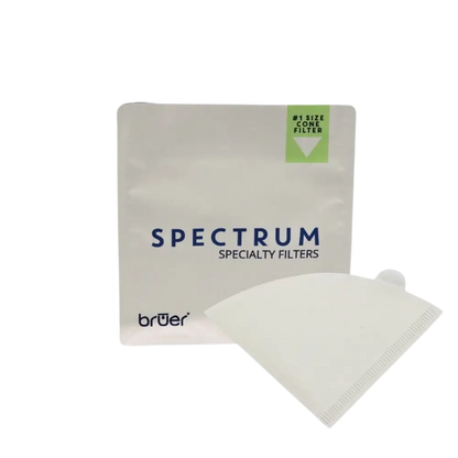 Bruer Spectrum Cone Coffee Filter Papers - 100pk