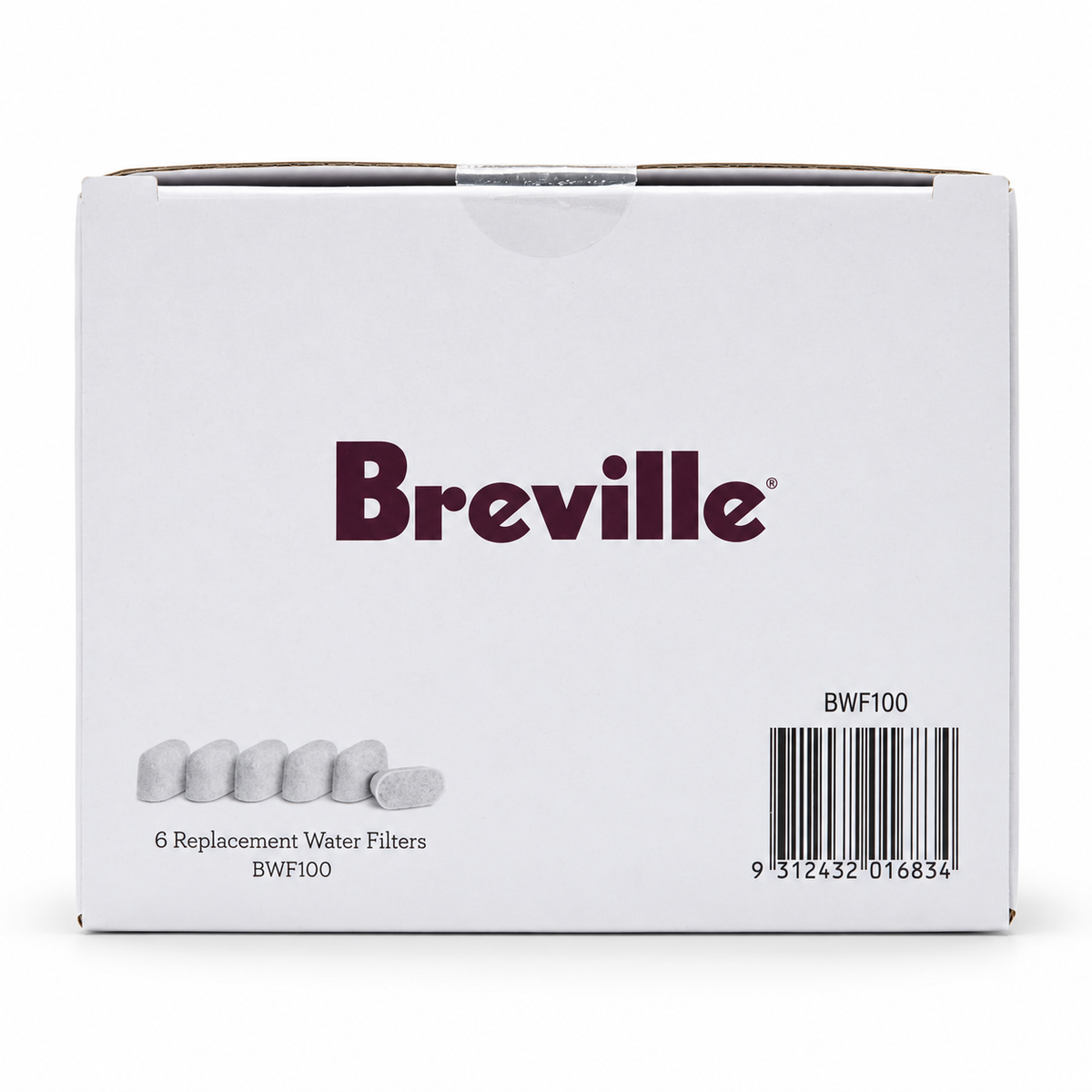 Breville Water Filter, back of the pack