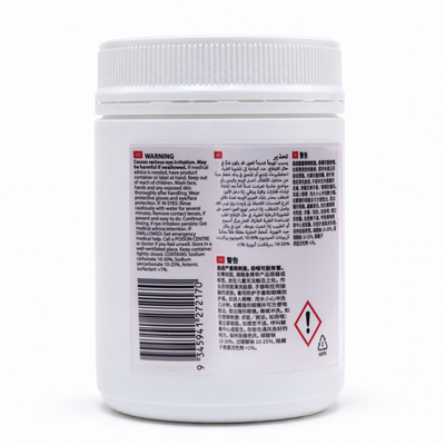 Cafetto Espresso Clean Tablets, back of the pack