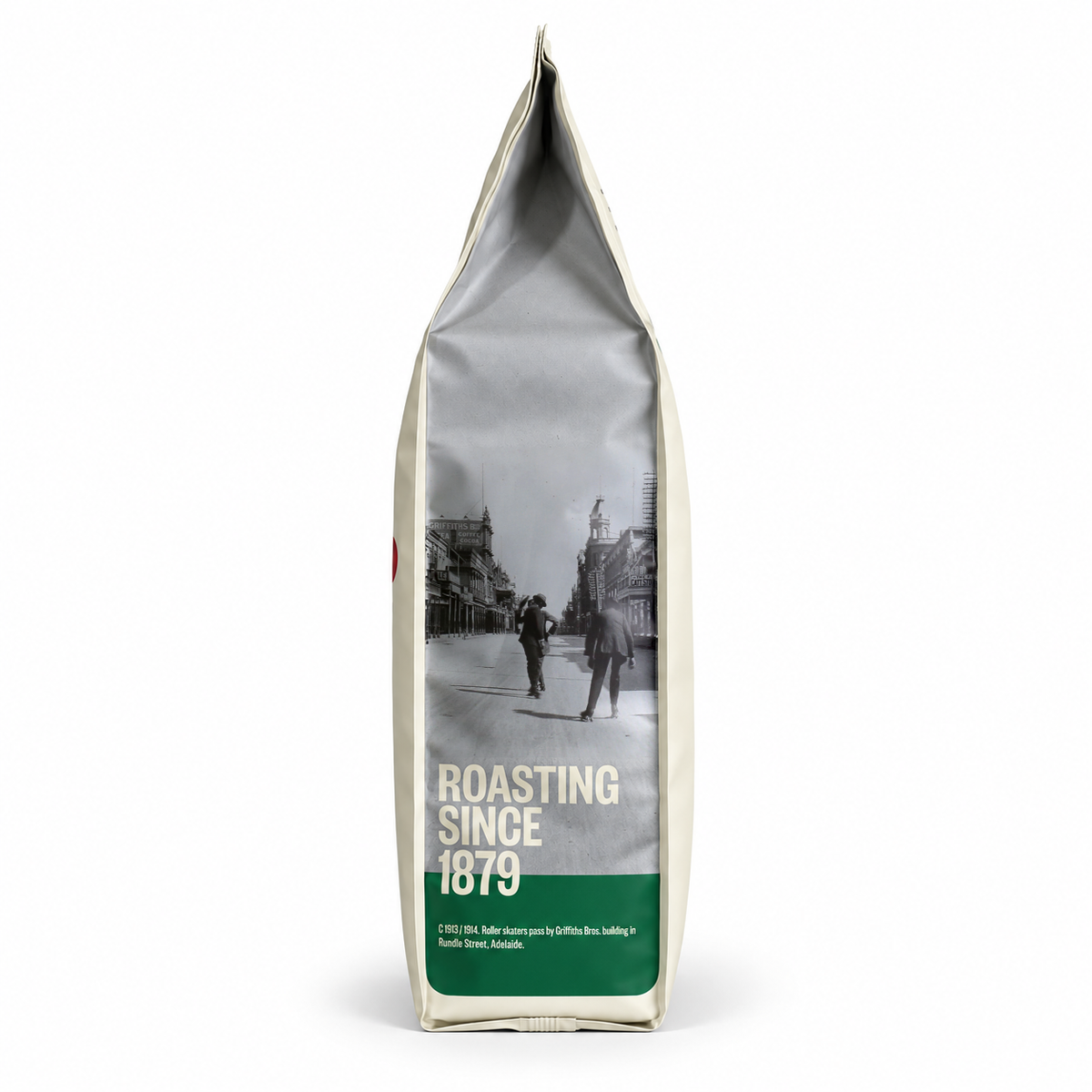 Griffiths Bros Grand Duchess Coffee Beans 1kg, side of the pack