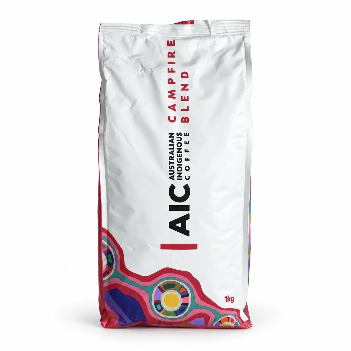 AIC Campfire Blend Coffee Beans 1kg, front of the pack