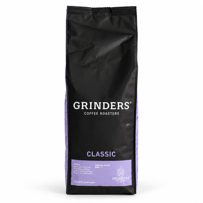 Grinders CLASSIC BLEND Coffee Beans 1kg, front of the pack