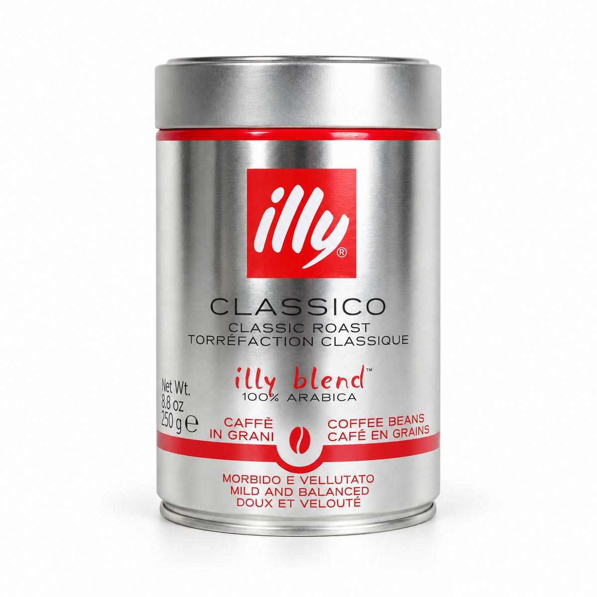 Illy Medium Roast Coffee Beans, front of the pack