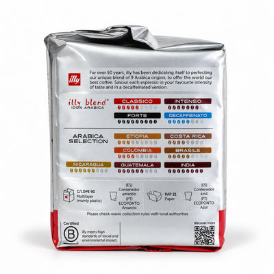 Illy iperEspresso Capsules Medium Roast, side of the pack