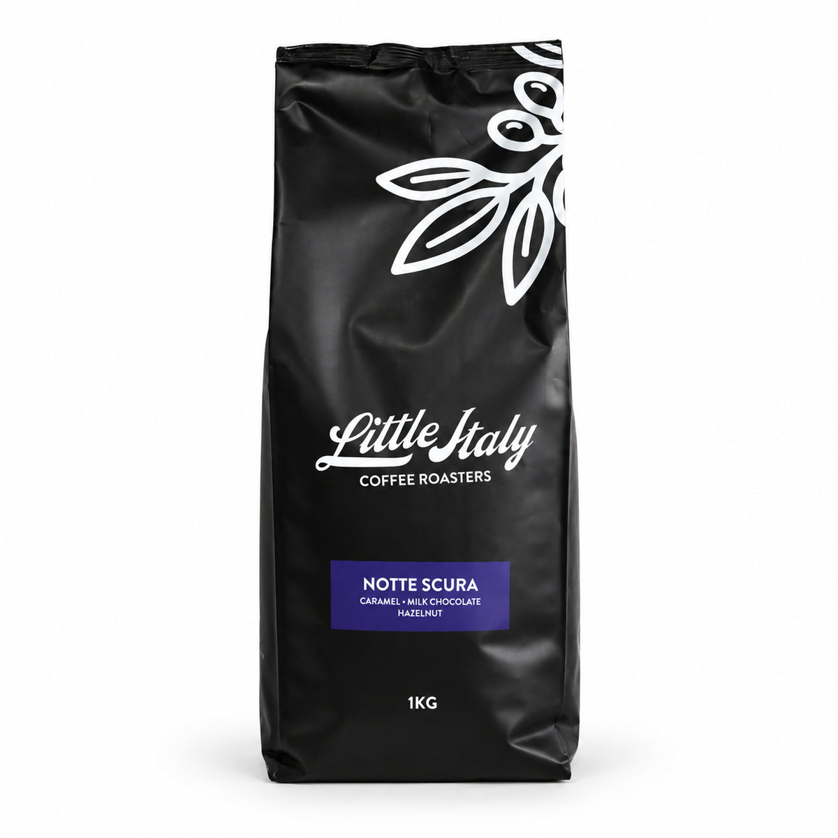 Little Italy Notte Scura Espresso Coffee Beans 1kg, front of the pack