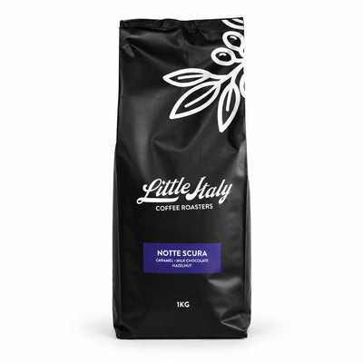 Little Italy Notte Scura Espresso Coffee Beans 1kg, front of the pack