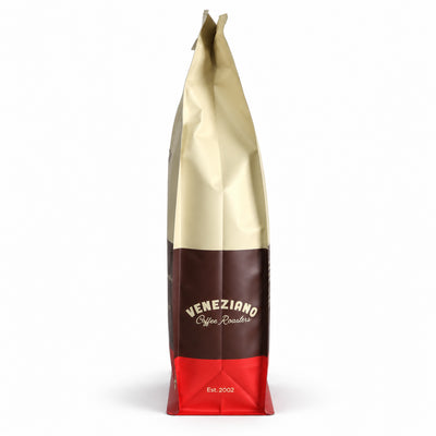 Veneziano Crave Blend Coffee Beans 1kg, side of the pack
