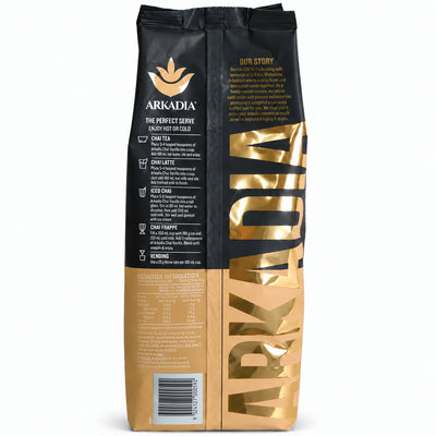 Arkadia Vanilla Chai Tea 1kg, back of the pack