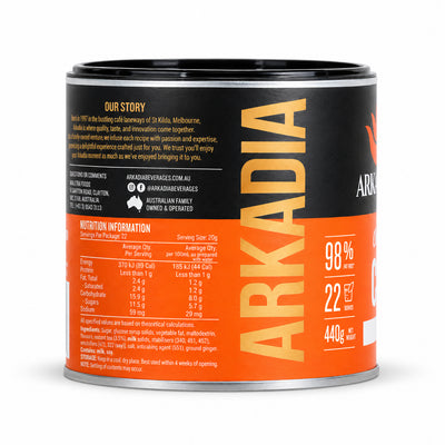 Arkadia Chai Spice Tea 440g, side of the pack
