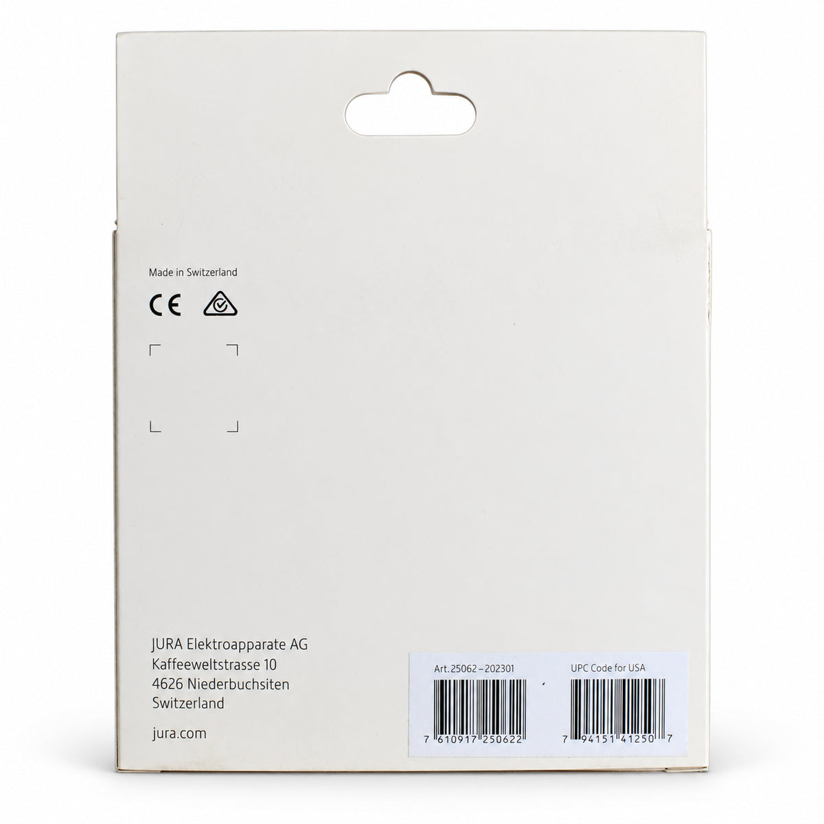 Jura Payment Connect, back of the pack