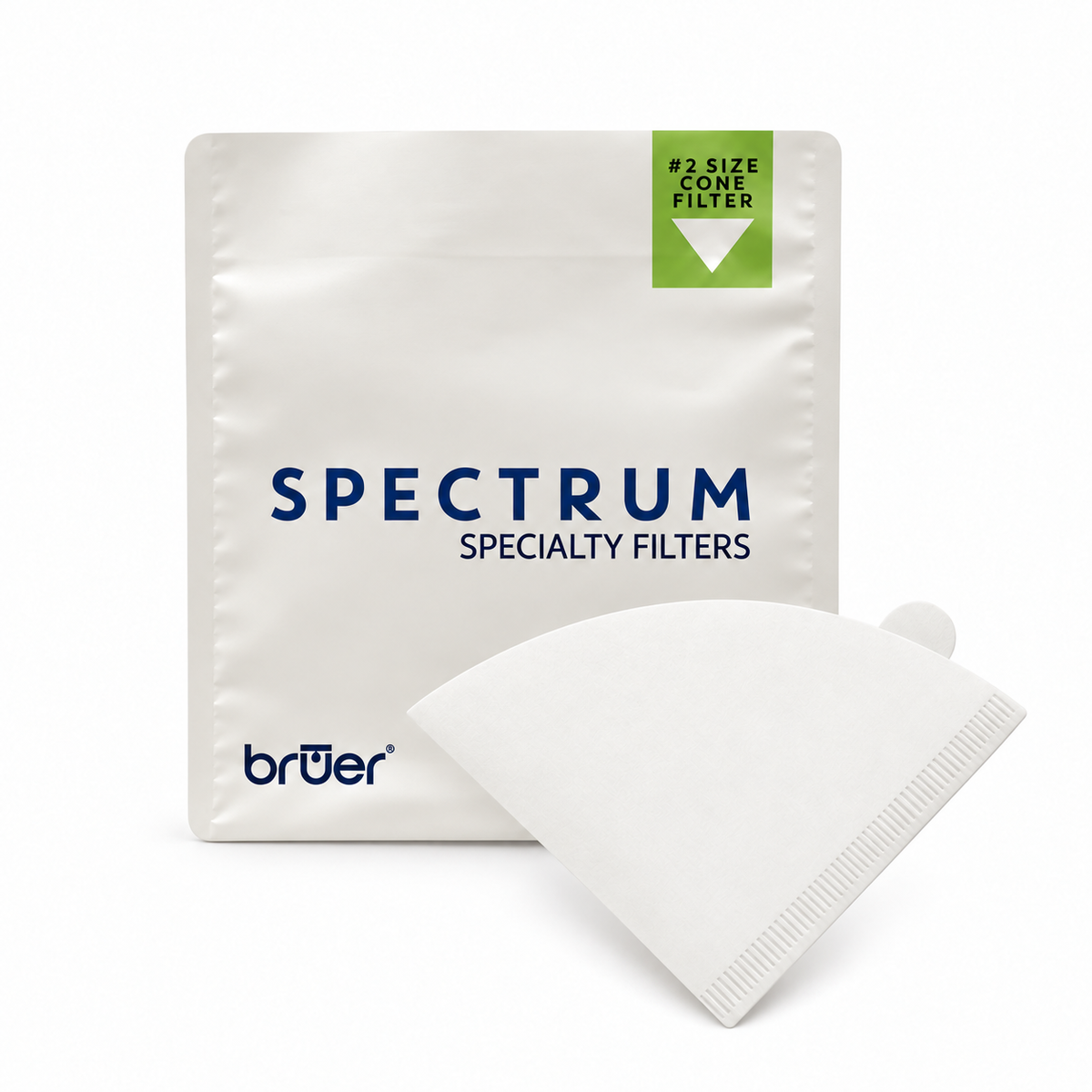 Bruer Spectrum Cone Coffee Filter Papers - 100pk