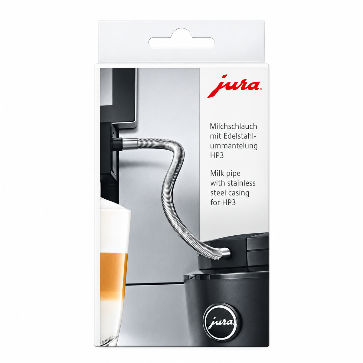 Jura Milk pipe with stainless steel casing HP3