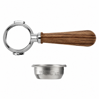 Lelit Bottomless Double Wooden 58mm portafilter