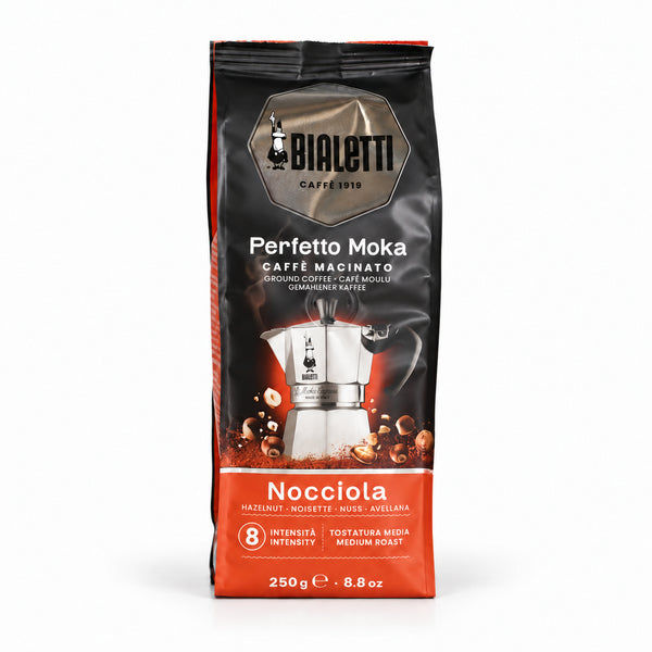 Bialetti Perfetto Moka Hazelnut Ground Coffee 250g