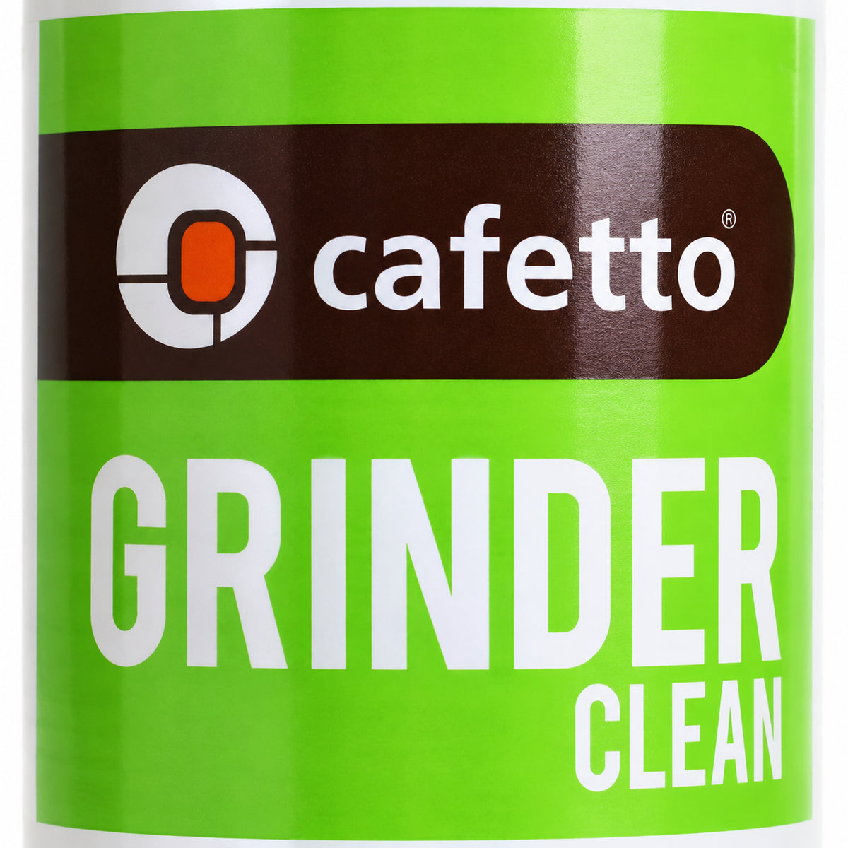 Cafetto Grinder Cleaner 450 gm, close-up of the label