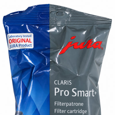 Jura Claris Water Filter Pro Smart+ (Grey), close-up of the label