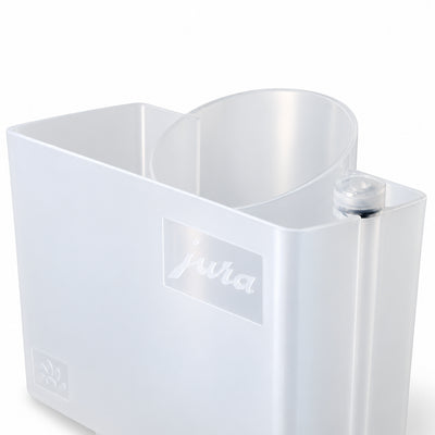 Jura Container for Milk System Cleaning, close-up of the label