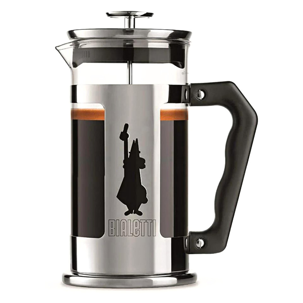 Bialetti Preziosa French Press with coffee